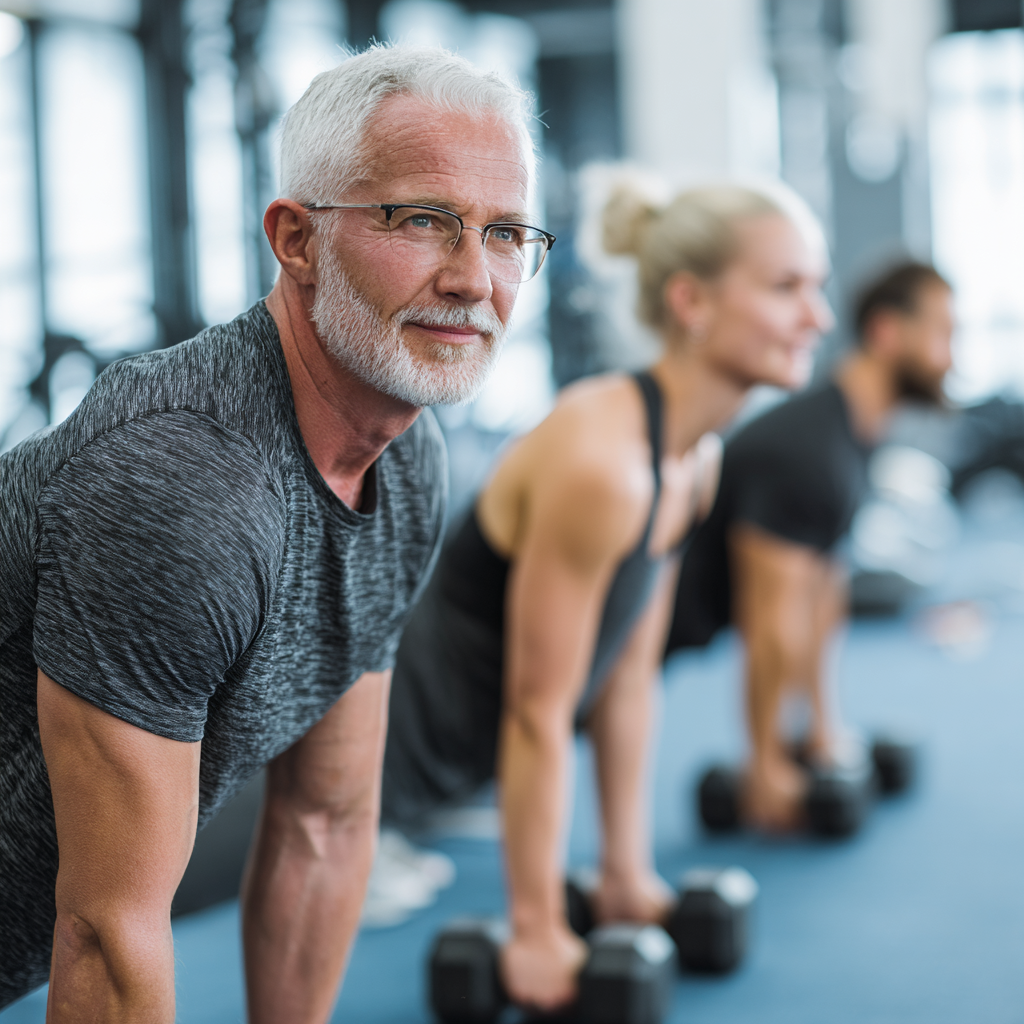 Polish office workers of different ages looking energized and healthy after implementing fitness routine